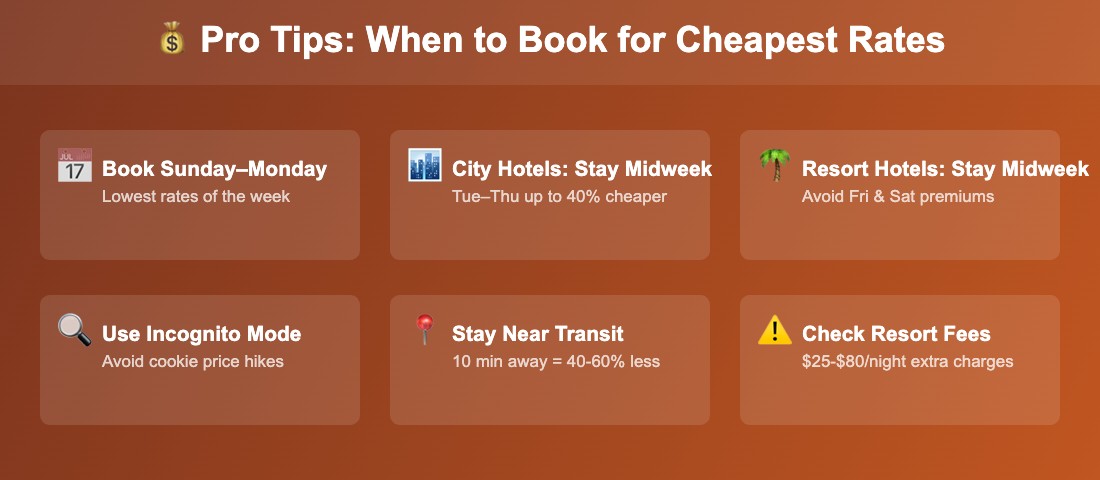 Pro tips for when to book hotels to get the cheapest rates
