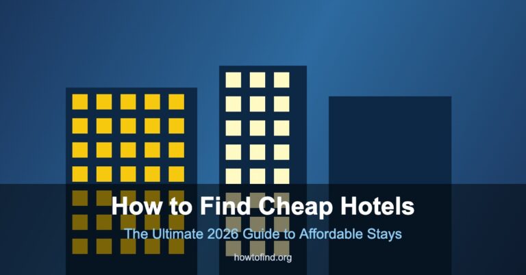 How to find cheap hotels - affordable hotel booking guide 2026